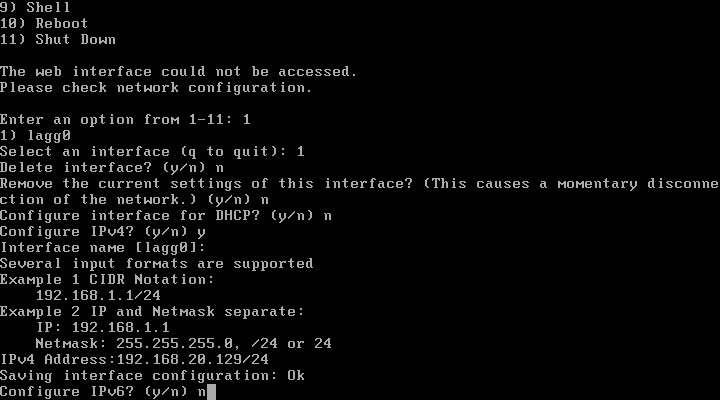 Setting IP Address pada Interfaces [lagg0]